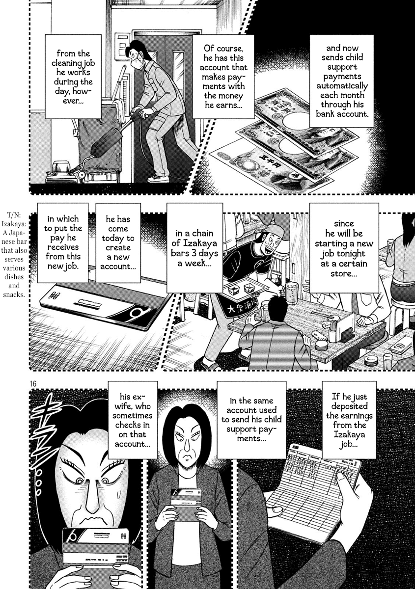 Gambling Outcast Kaiji: The 2.4 Billion Escape Arc - Kaiji Part 6 Chapter 324 page 16 - Chapter 324: Paper Slip