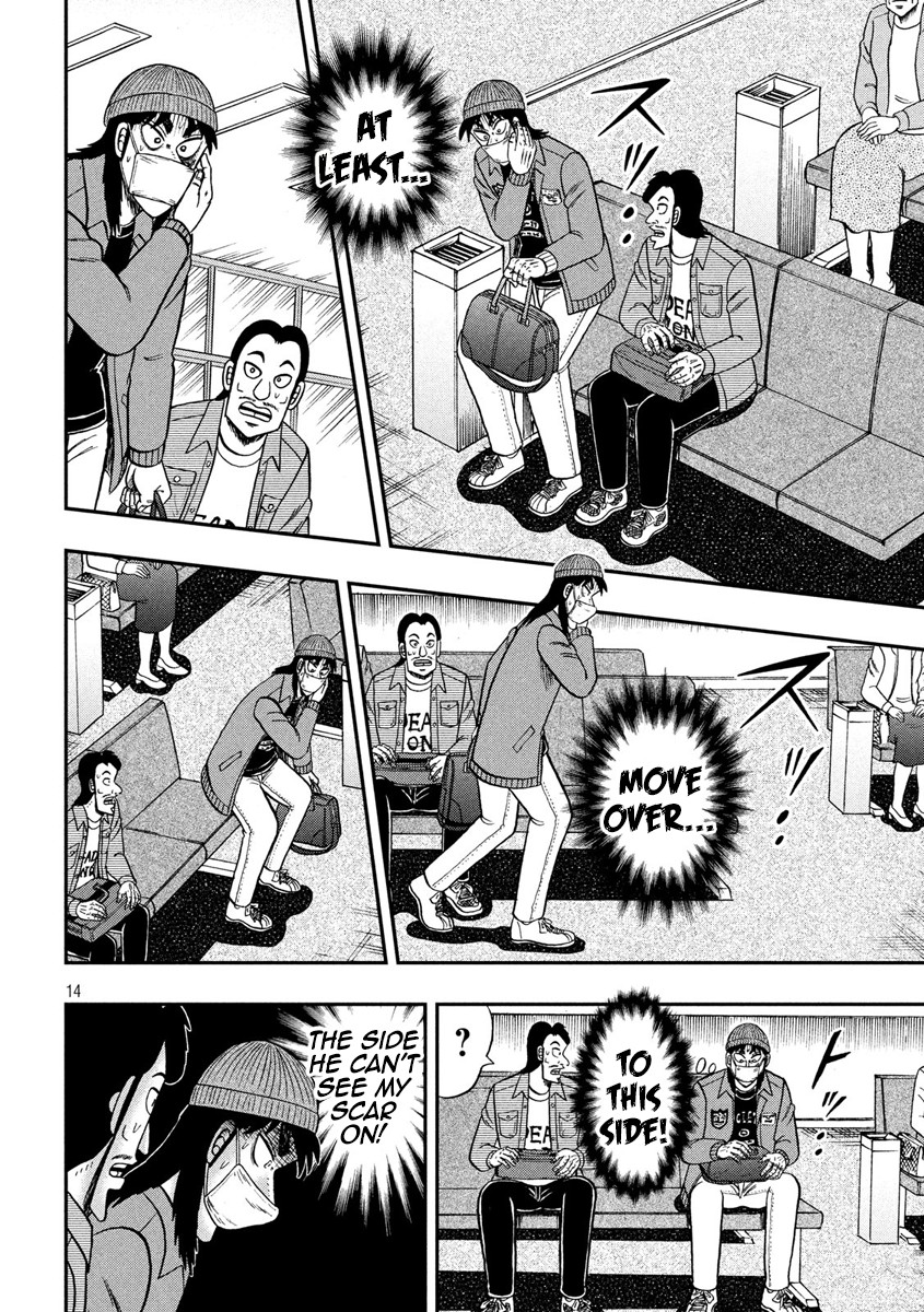 Gambling Outcast Kaiji: The 2.4 Billion Escape Arc - Kaiji Part 6 Chapter 325 page 14 - Chapter 325: Disturbance