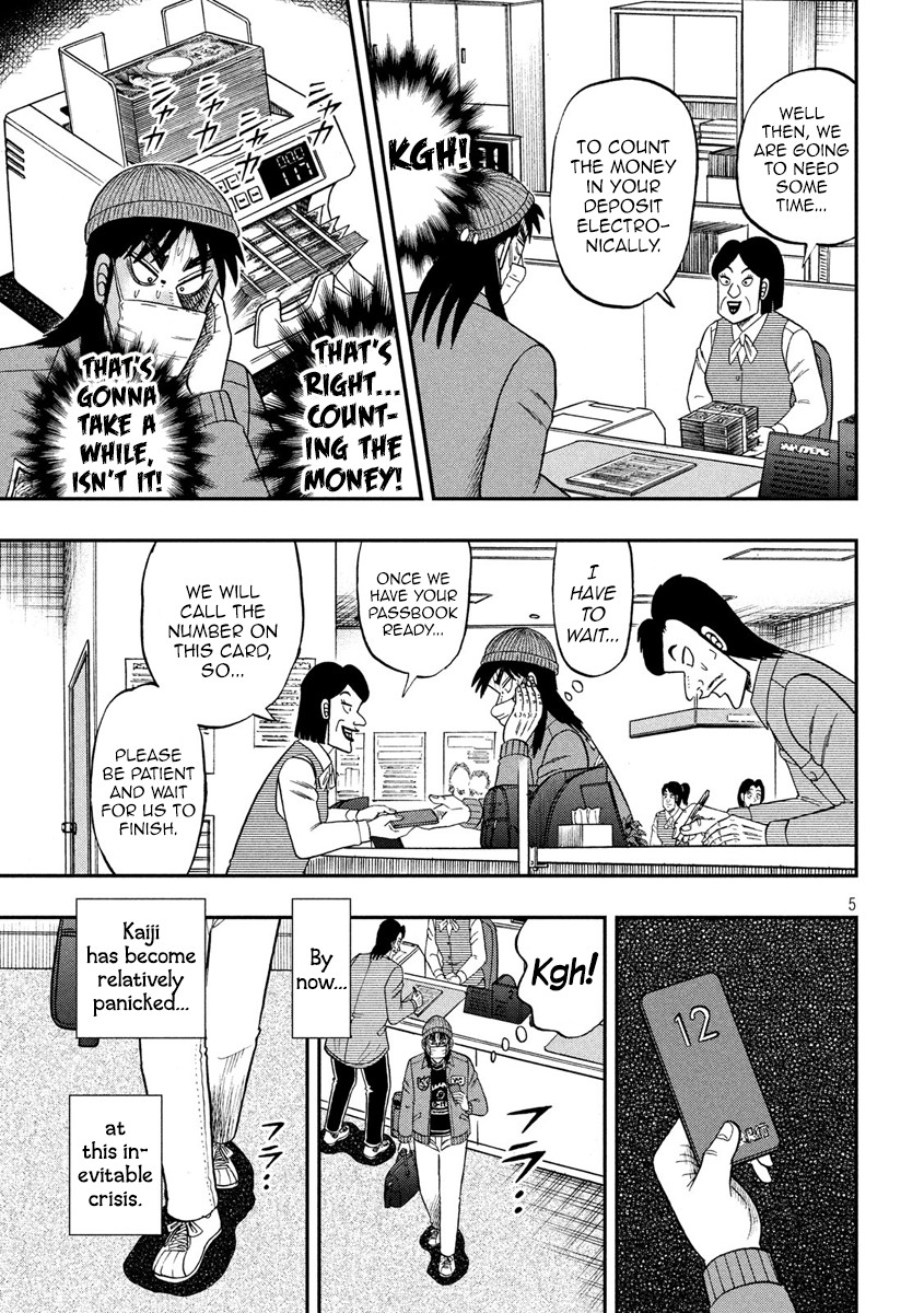 Gambling Outcast Kaiji: The 2.4 Billion Escape Arc - Kaiji Part 6 Chapter 325 page 5 - Chapter 325: Disturbance