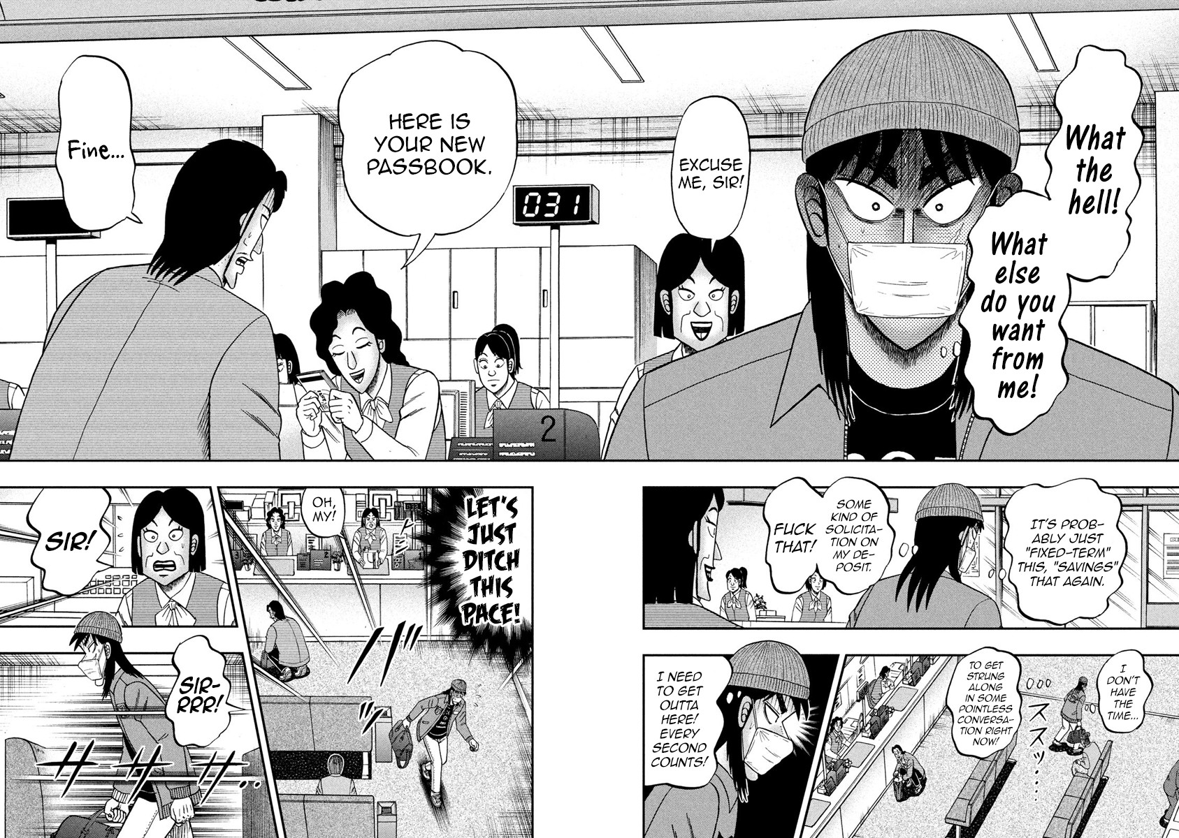 Gambling Outcast Kaiji: The 2.4 Billion Escape Arc - Kaiji Part 6 Chapter 326 page 9 - Chapter 326: Calamity