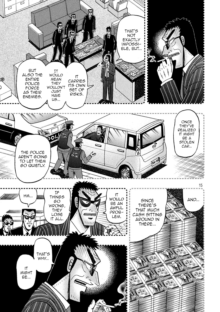 Gambling Outcast Kaiji: The 2.4 Billion Escape Arc - Kaiji Part 6 Chapter 327 page 15 - Chapter 327: Misconception