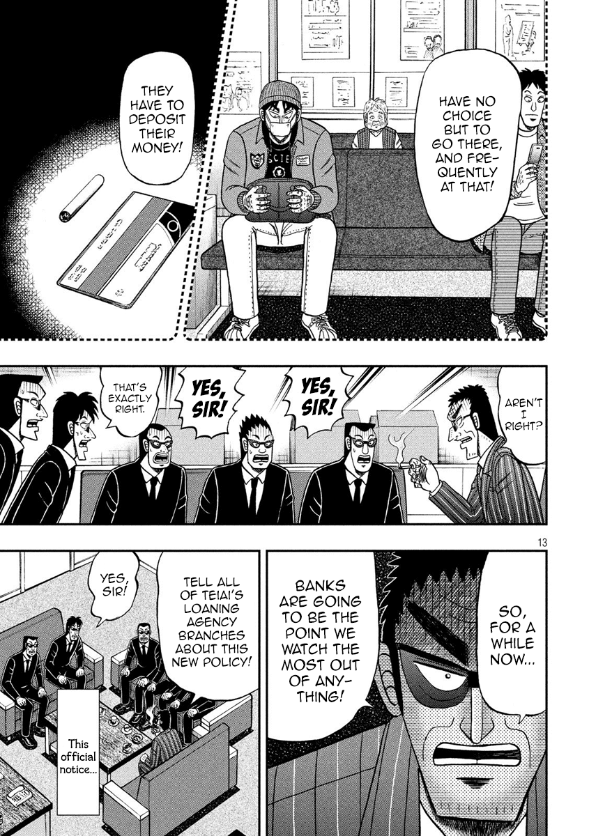 Gambling Outcast Kaiji: The 2.4 Billion Escape Arc - Kaiji Part 6 Chapter 329 page 12 - Chapter 329: Notice