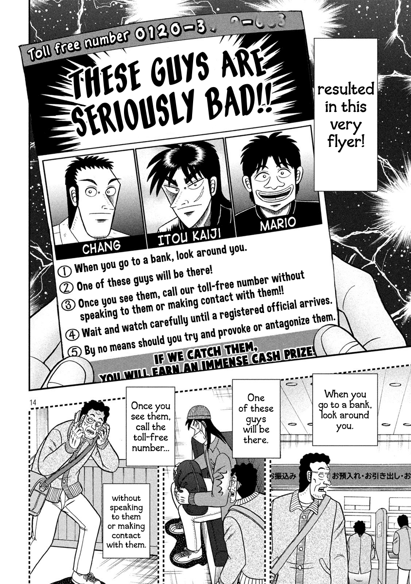 Gambling Outcast Kaiji: The 2.4 Billion Escape Arc - Kaiji Part 6 Chapter 329 page 13 - Chapter 329: Notice