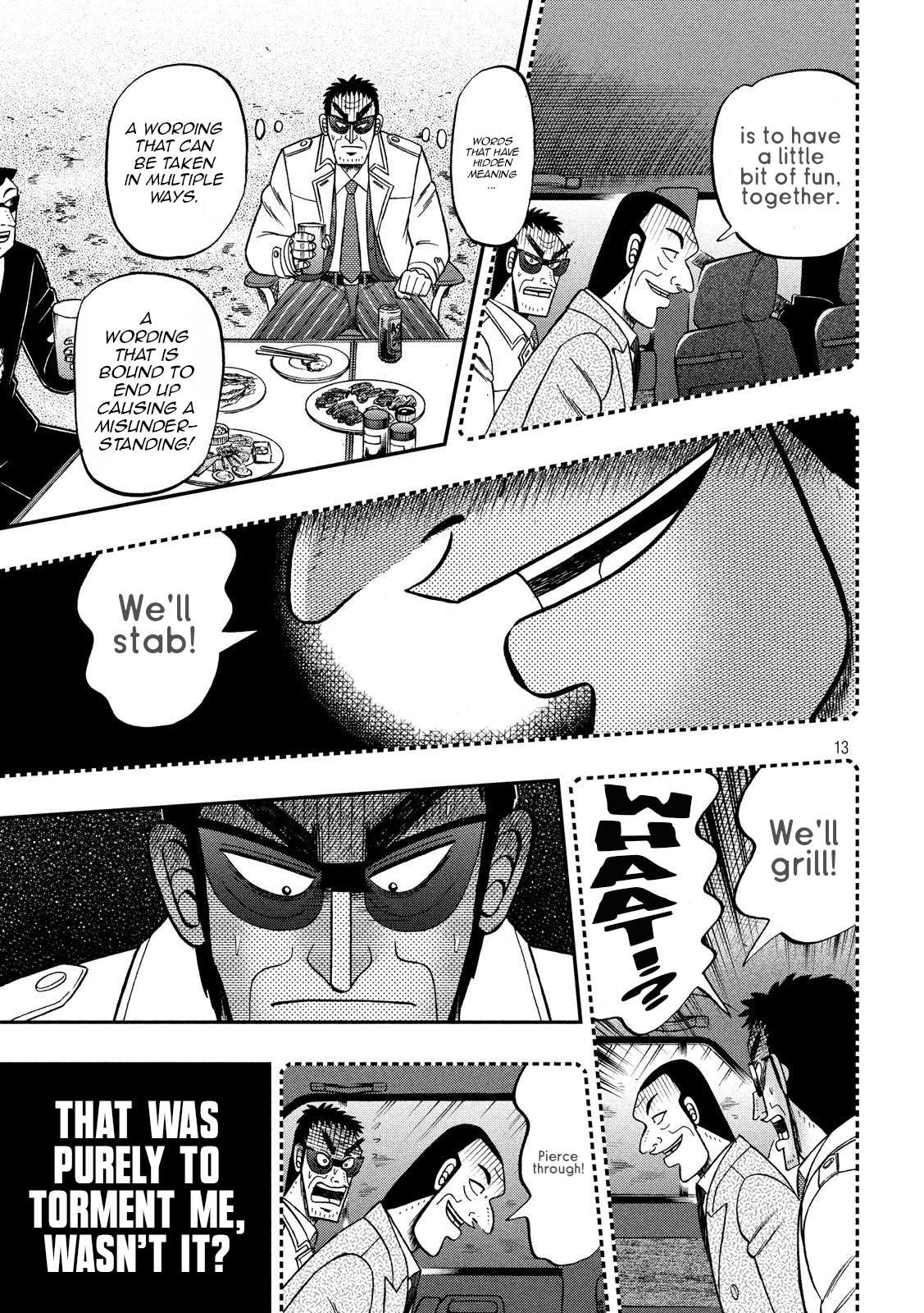 Gambling Outcast Kaiji: The 2.4 Billion Escape Arc - Kaiji Part 6 Chapter 334 page 12 - Chapter 334: Sadism