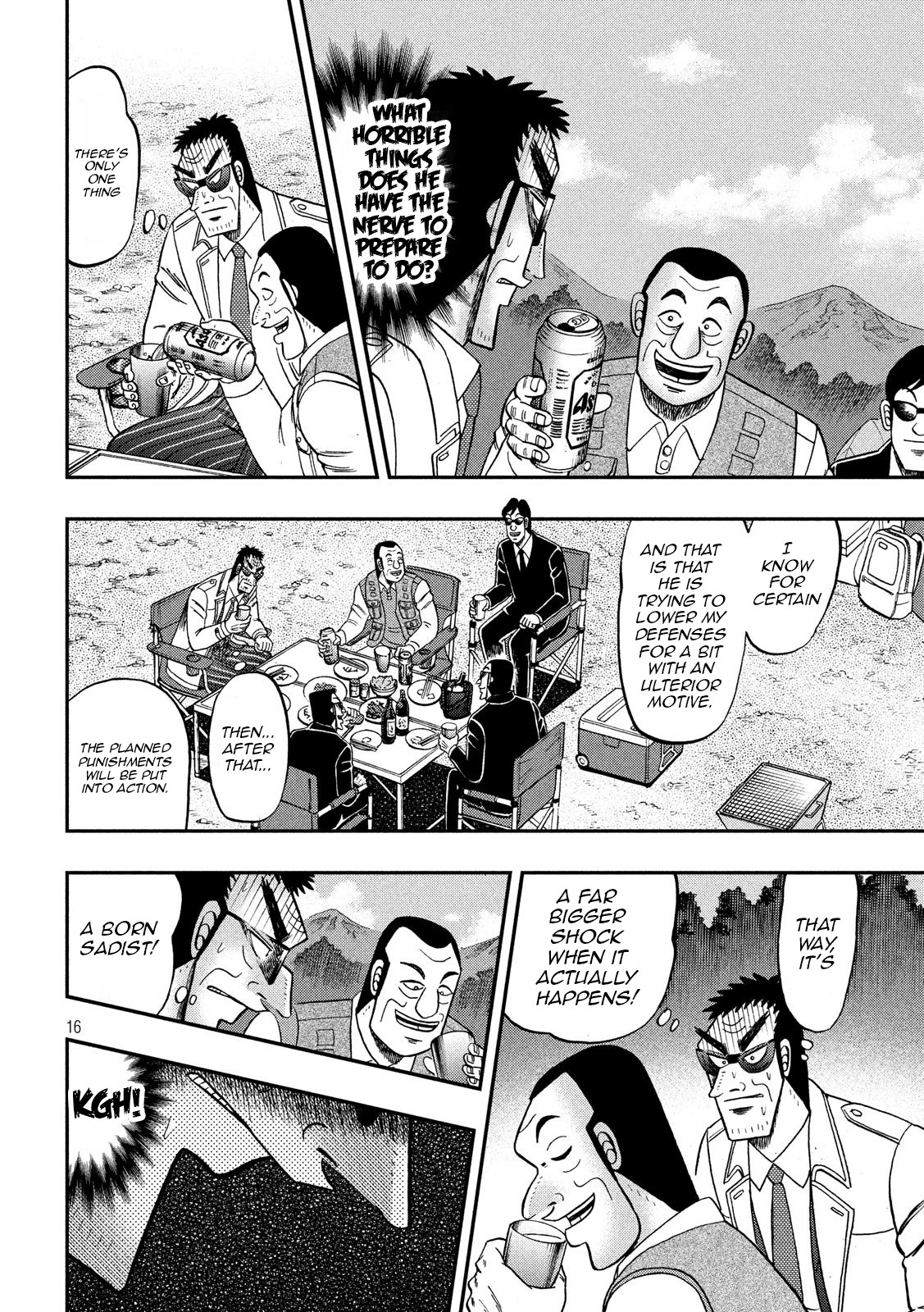 Gambling Outcast Kaiji: The 2.4 Billion Escape Arc - Kaiji Part 6 Chapter 334 page 15 - Chapter 334: Sadism