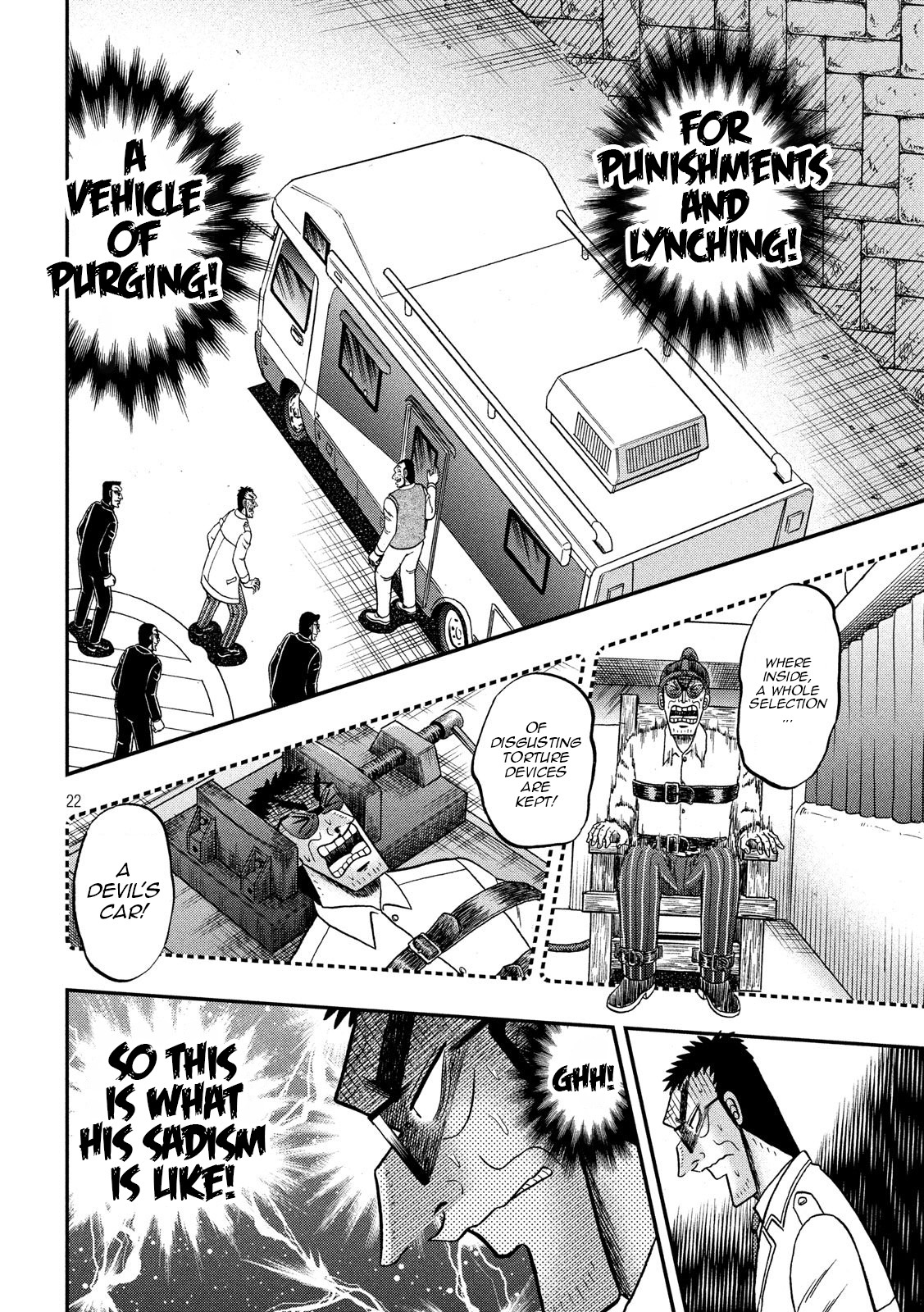Gambling Outcast Kaiji: The 2.4 Billion Escape Arc - Kaiji Part 6 Chapter 334 page 21 - Chapter 334: Sadism