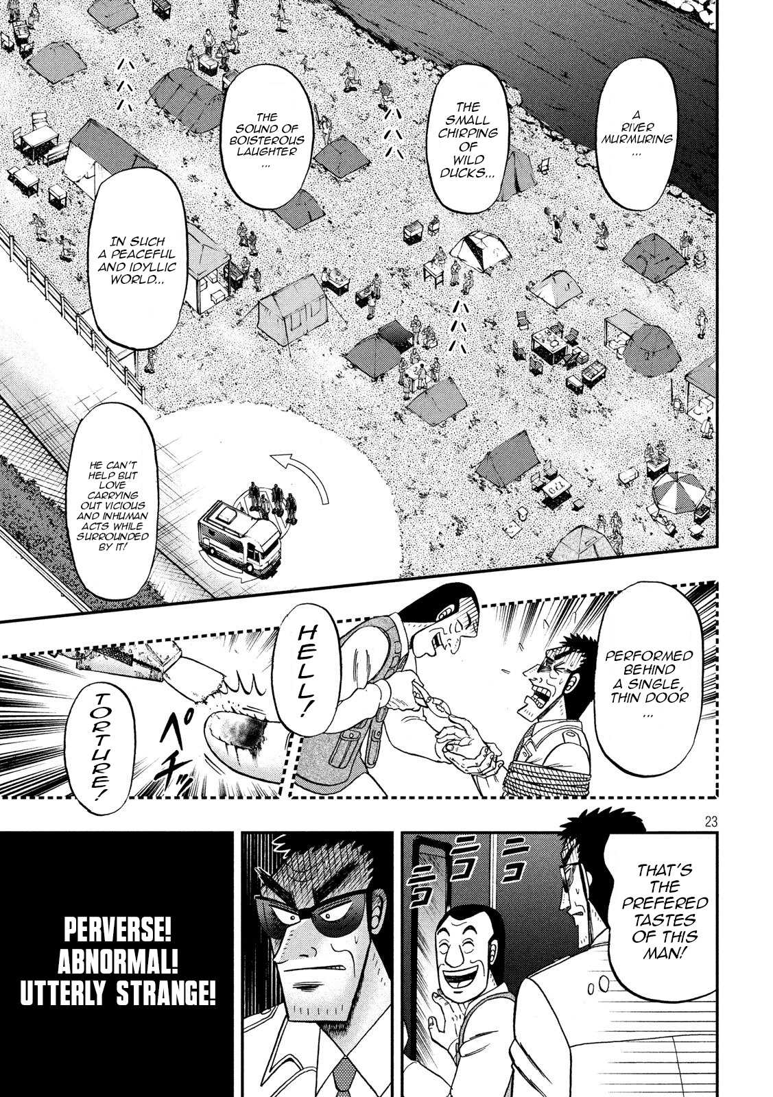 Gambling Outcast Kaiji: The 2.4 Billion Escape Arc - Kaiji Part 6 Chapter 334 page 22 - Chapter 334: Sadism