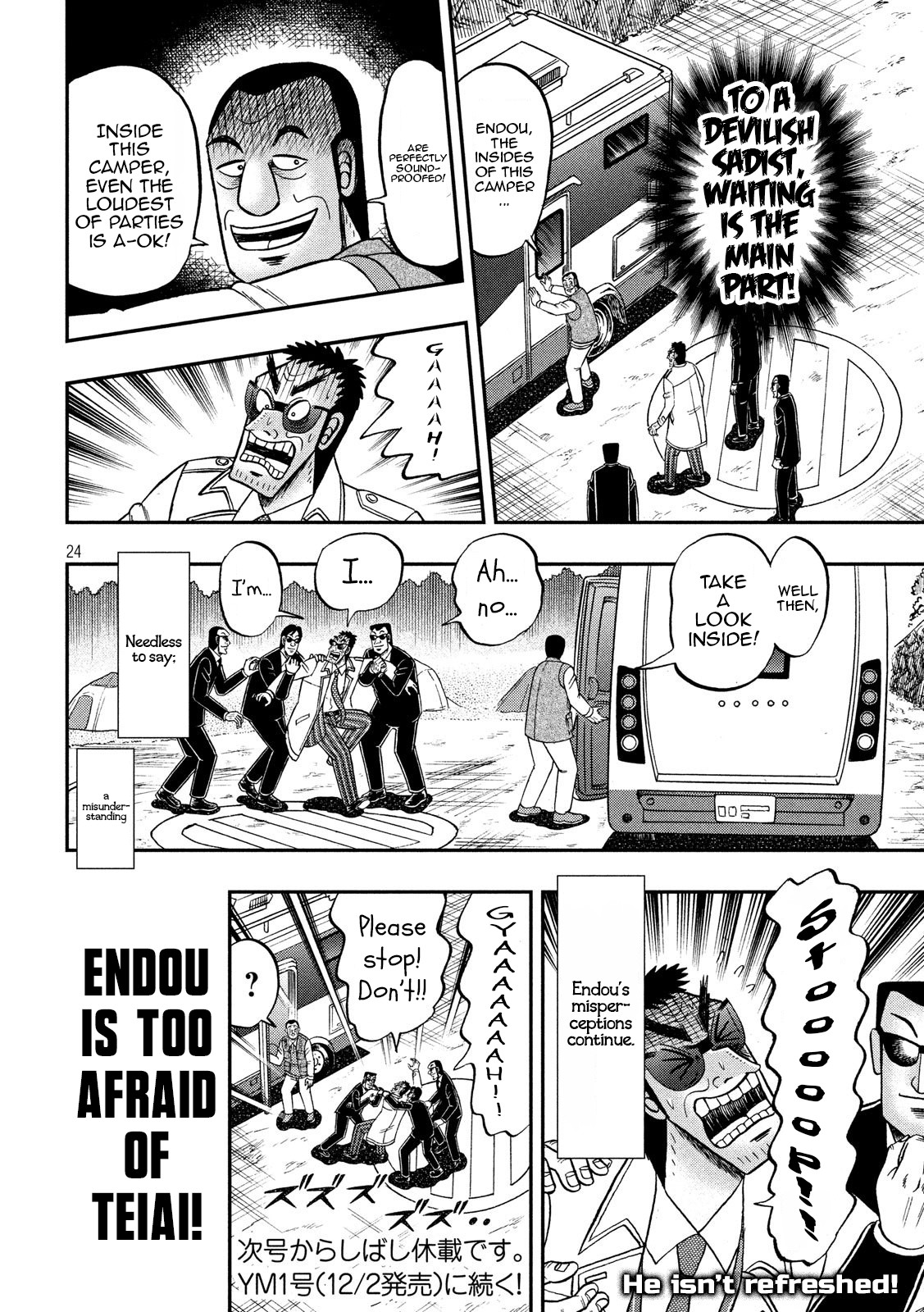 Gambling Outcast Kaiji: The 2.4 Billion Escape Arc - Kaiji Part 6 Chapter 334 page 23 - Chapter 334: Sadism