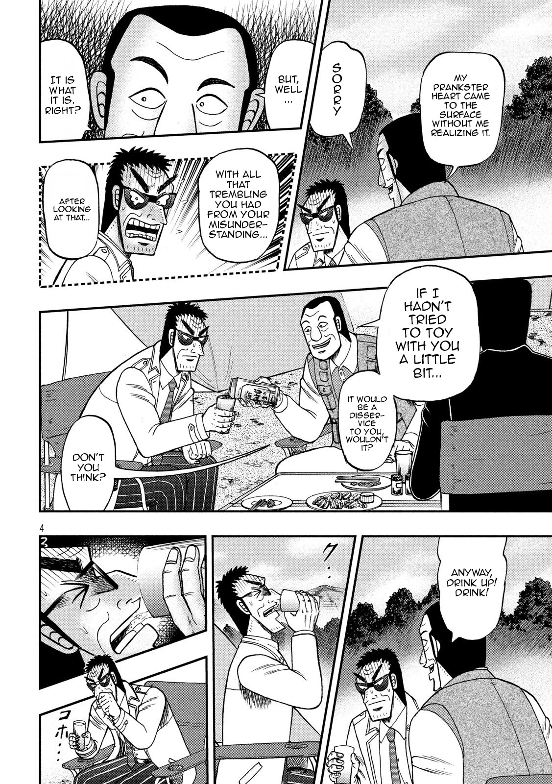 Gambling Outcast Kaiji: The 2.4 Billion Escape Arc - Kaiji Part 6 Chapter 334 page 3 - Chapter 334: Sadism
