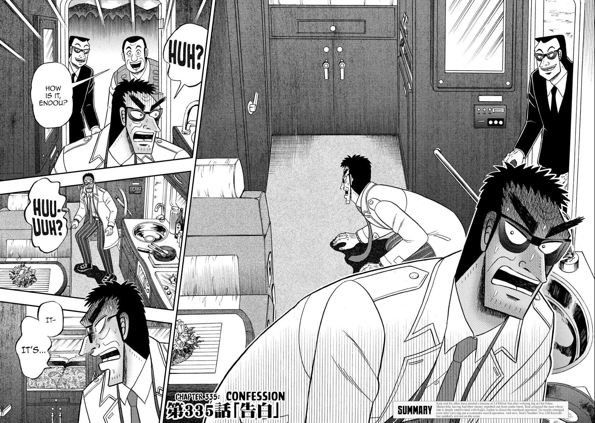 Gambling Outcast Kaiji: The 2.4 Billion Escape Arc - Kaiji Part 6 Chapter 335 page 2 - Chapter 335: Confession