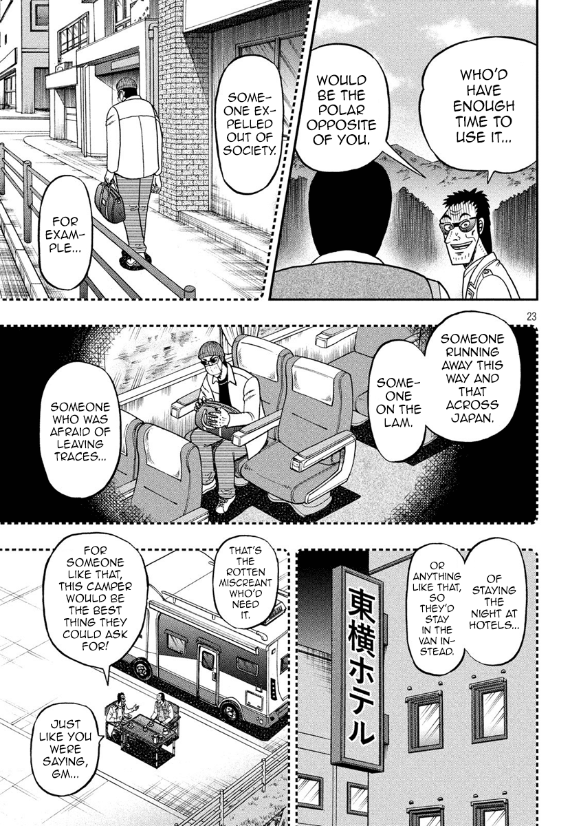 Gambling Outcast Kaiji: The 2.4 Billion Escape Arc - Kaiji Part 6 Chapter 336 page 23 - Chapter 336: Pie in the Sky