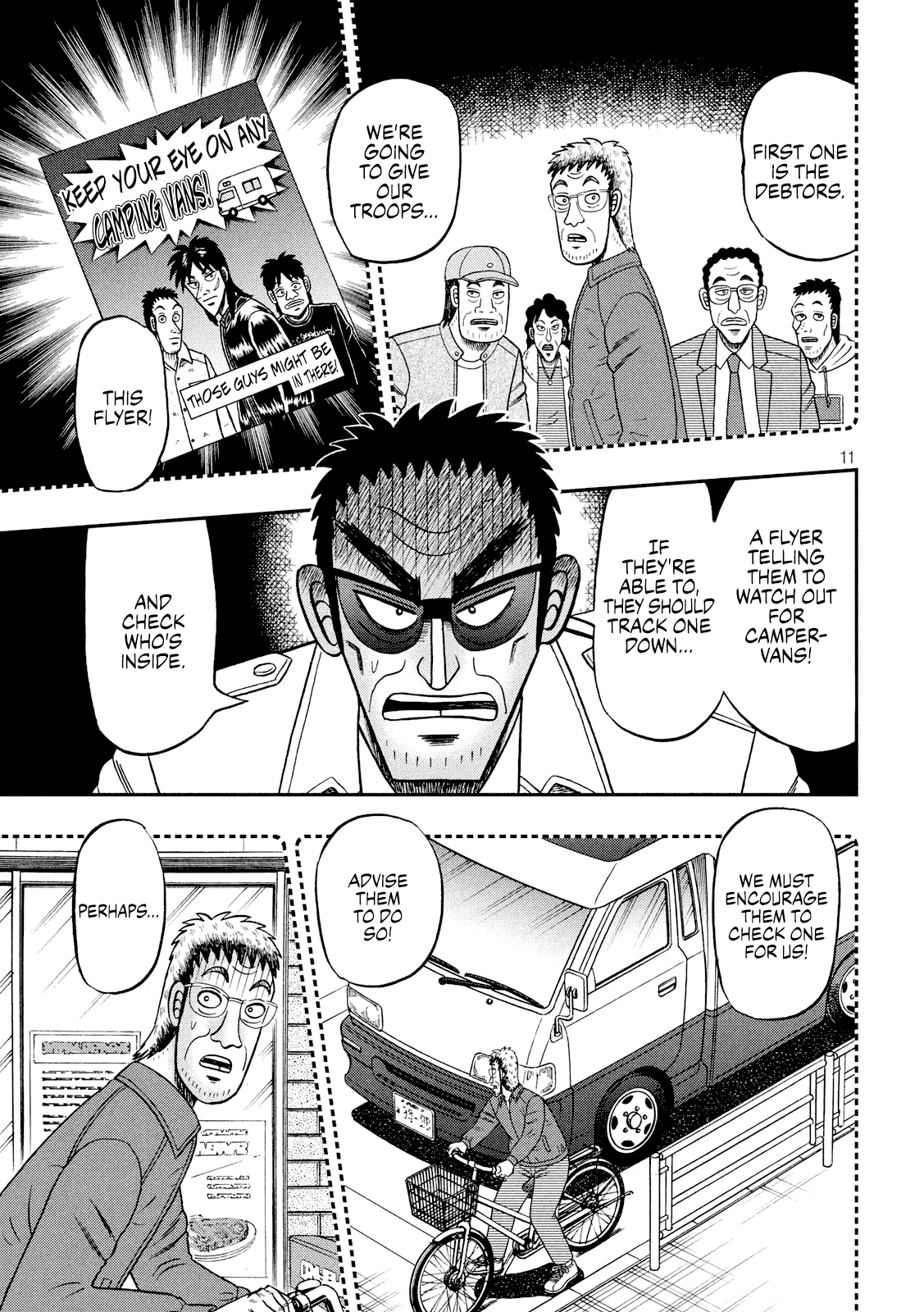 Gambling Outcast Kaiji: The 2.4 Billion Escape Arc - Kaiji Part 6 Chapter 338 page 11 - Chapter 338: Bull's Eye