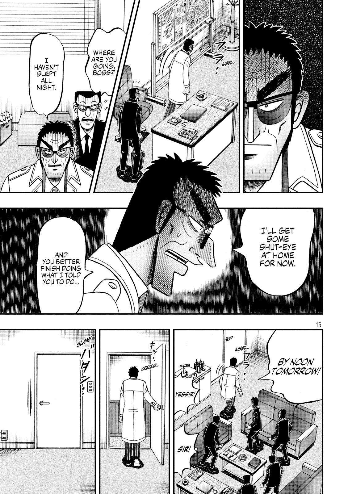 Gambling Outcast Kaiji: The 2.4 Billion Escape Arc - Kaiji Part 6 Chapter 338 page 15 - Chapter 338: Bull's Eye