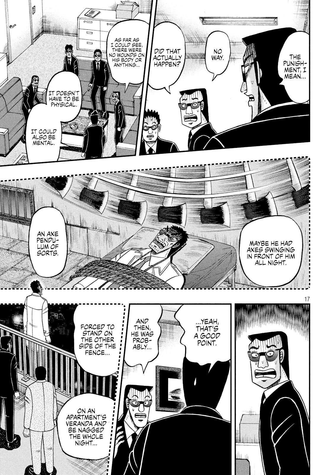 Gambling Outcast Kaiji: The 2.4 Billion Escape Arc - Kaiji Part 6 Chapter 338 page 17 - Chapter 338: Bull's Eye