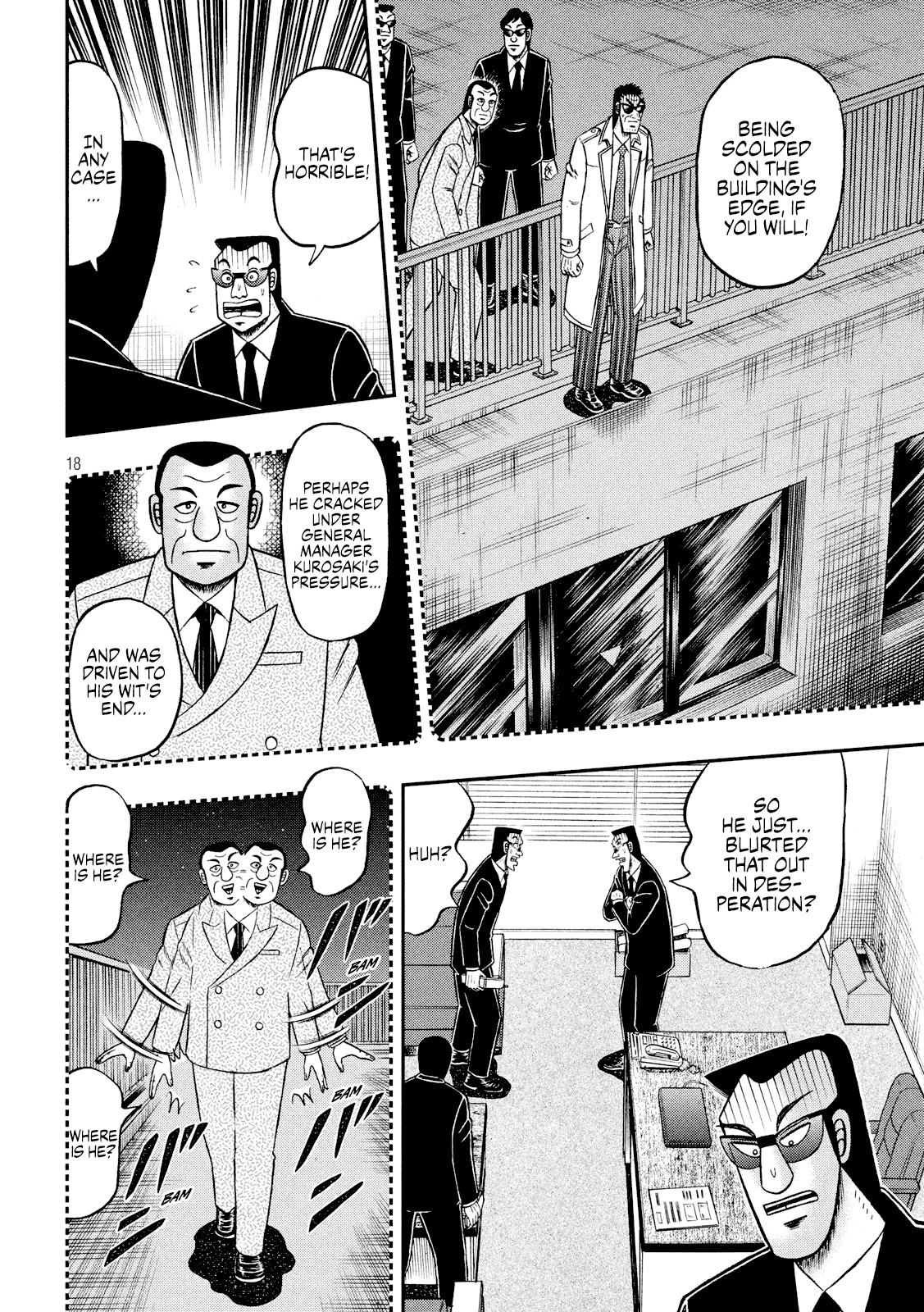 Gambling Outcast Kaiji: The 2.4 Billion Escape Arc - Kaiji Part 6 Chapter 338 page 18 - Chapter 338: Bull's Eye