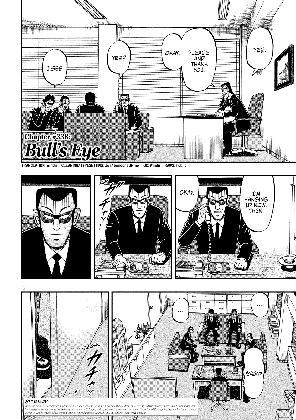 Gambling Outcast Kaiji: The 2.4 Billion Escape Arc - Kaiji Part 6 Chapter 338 page 2 - Chapter 338: Bull's Eye
