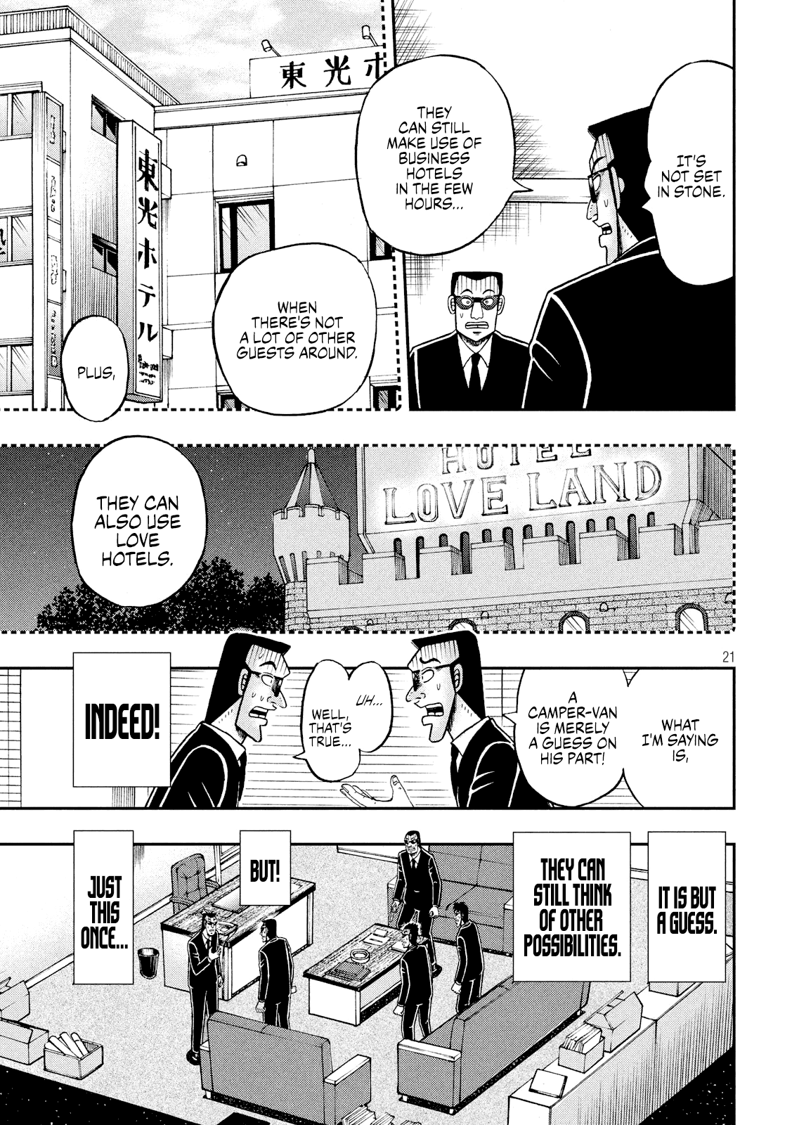 Gambling Outcast Kaiji: The 2.4 Billion Escape Arc - Kaiji Part 6 Chapter 338 page 21 - Chapter 338: Bull's Eye