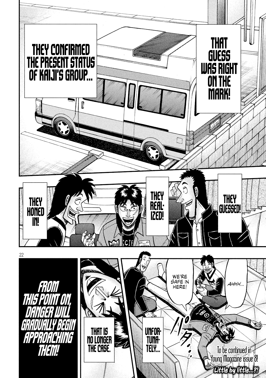 Gambling Outcast Kaiji: The 2.4 Billion Escape Arc - Kaiji Part 6 Chapter 338 page 22 - Chapter 338: Bull's Eye