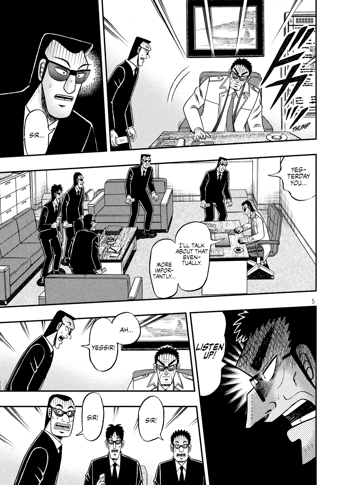 Gambling Outcast Kaiji: The 2.4 Billion Escape Arc - Kaiji Part 6 Chapter 338 page 5 - Chapter 338: Bull's Eye