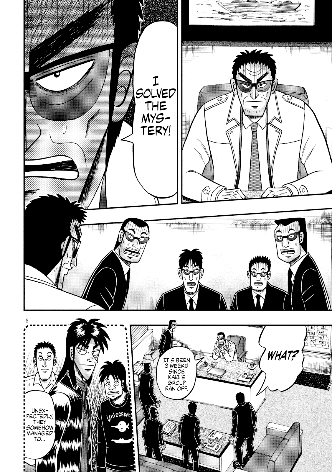 Gambling Outcast Kaiji: The 2.4 Billion Escape Arc - Kaiji Part 6 Chapter 338 page 6 - Chapter 338: Bull's Eye