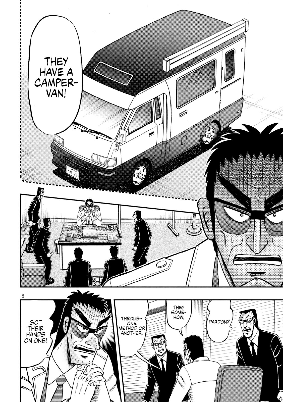Gambling Outcast Kaiji: The 2.4 Billion Escape Arc - Kaiji Part 6 Chapter 338 page 8 - Chapter 338: Bull's Eye