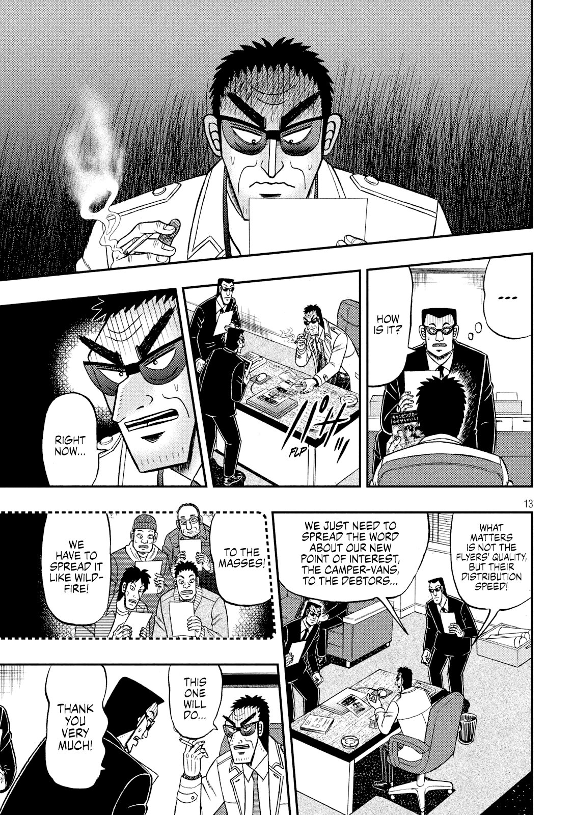 Gambling Outcast Kaiji: The 2.4 Billion Escape Arc - Kaiji Part 6 Chapter 339 page 13 - Chapter 339: Closing In