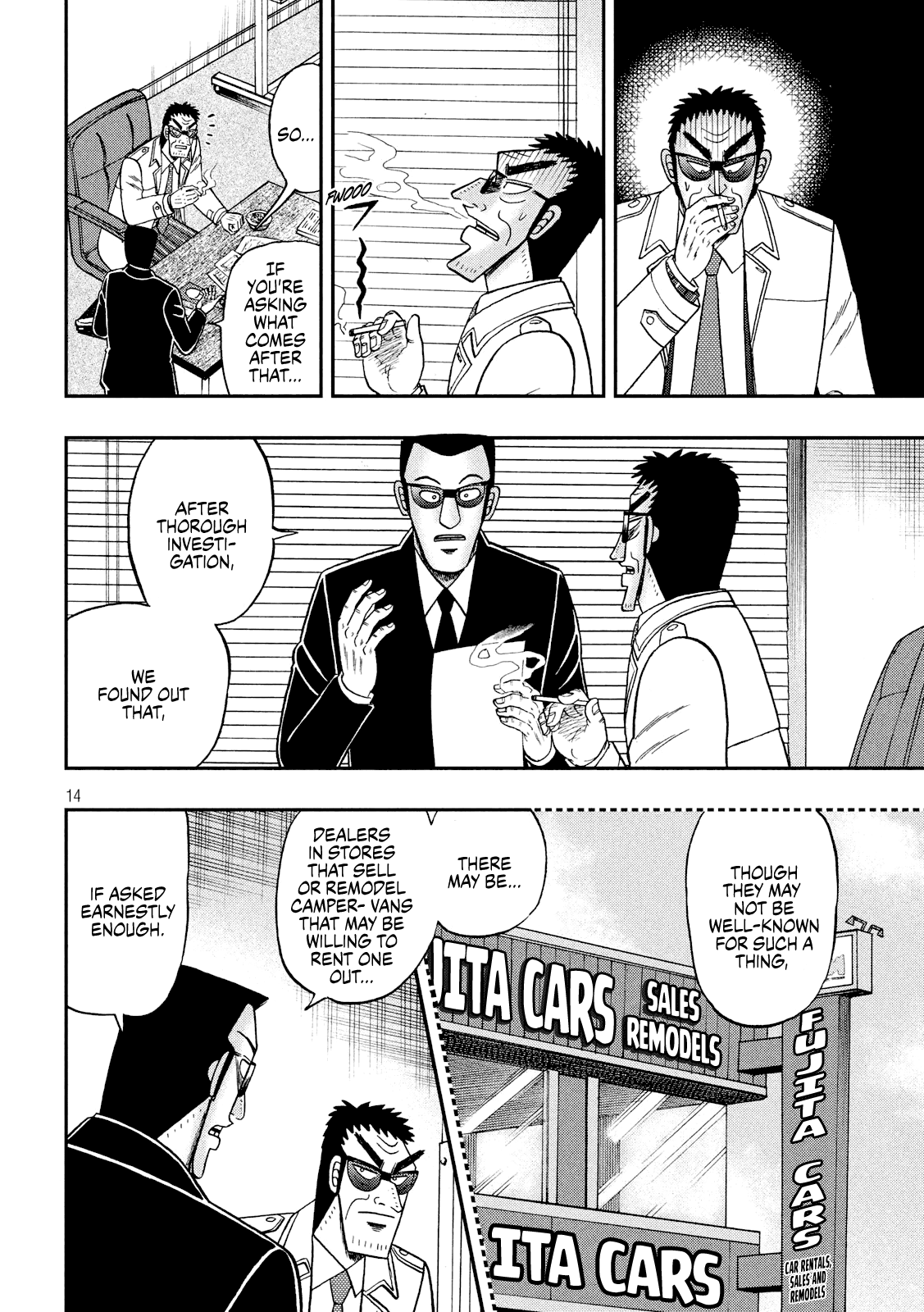 Gambling Outcast Kaiji: The 2.4 Billion Escape Arc - Kaiji Part 6 Chapter 339 page 14 - Chapter 339: Closing In