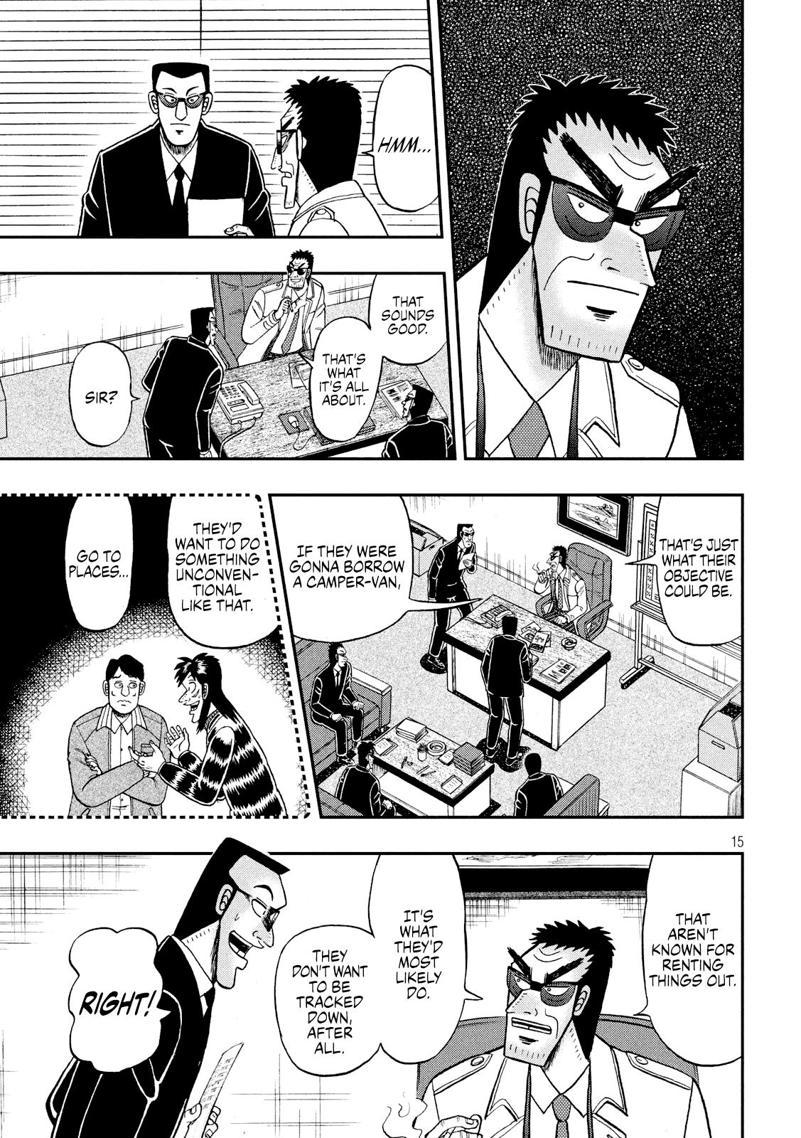 Gambling Outcast Kaiji: The 2.4 Billion Escape Arc - Kaiji Part 6 Chapter 339 page 15 - Chapter 339: Closing In