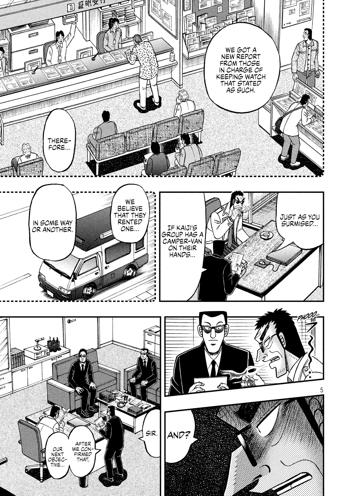 Gambling Outcast Kaiji: The 2.4 Billion Escape Arc - Kaiji Part 6 Chapter 339 page 5 - Chapter 339: Closing In