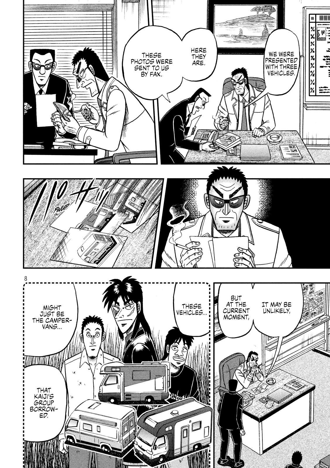 Gambling Outcast Kaiji: The 2.4 Billion Escape Arc - Kaiji Part 6 Chapter 339 page 8 - Chapter 339: Closing In