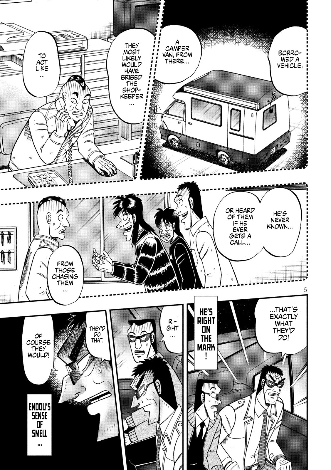 Gambling Outcast Kaiji: The 2.4 Billion Escape Arc - Kaiji Part 6 Chapter 340 page 5 - Chapter 340: Encounter