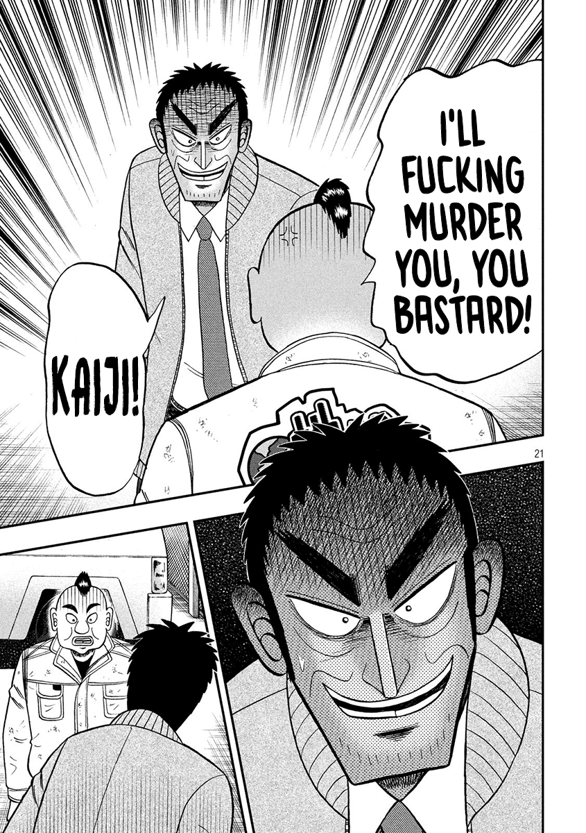 Gambling Outcast Kaiji: The 2.4 Billion Escape Arc - Kaiji Part 6 Chapter 342 page 21 - Chapter 342: Self-Defense