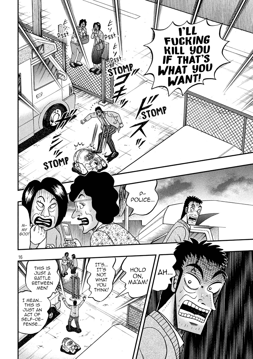 Gambling Outcast Kaiji: The 2.4 Billion Escape Arc - Kaiji Part 6 Chapter 344 page 15 - Chapter 344: Fight