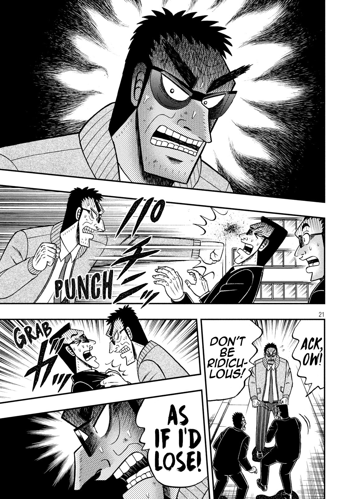 Gambling Outcast Kaiji: The 2.4 Billion Escape Arc - Kaiji Part 6 Chapter 344 page 20 - Chapter 344: Fight