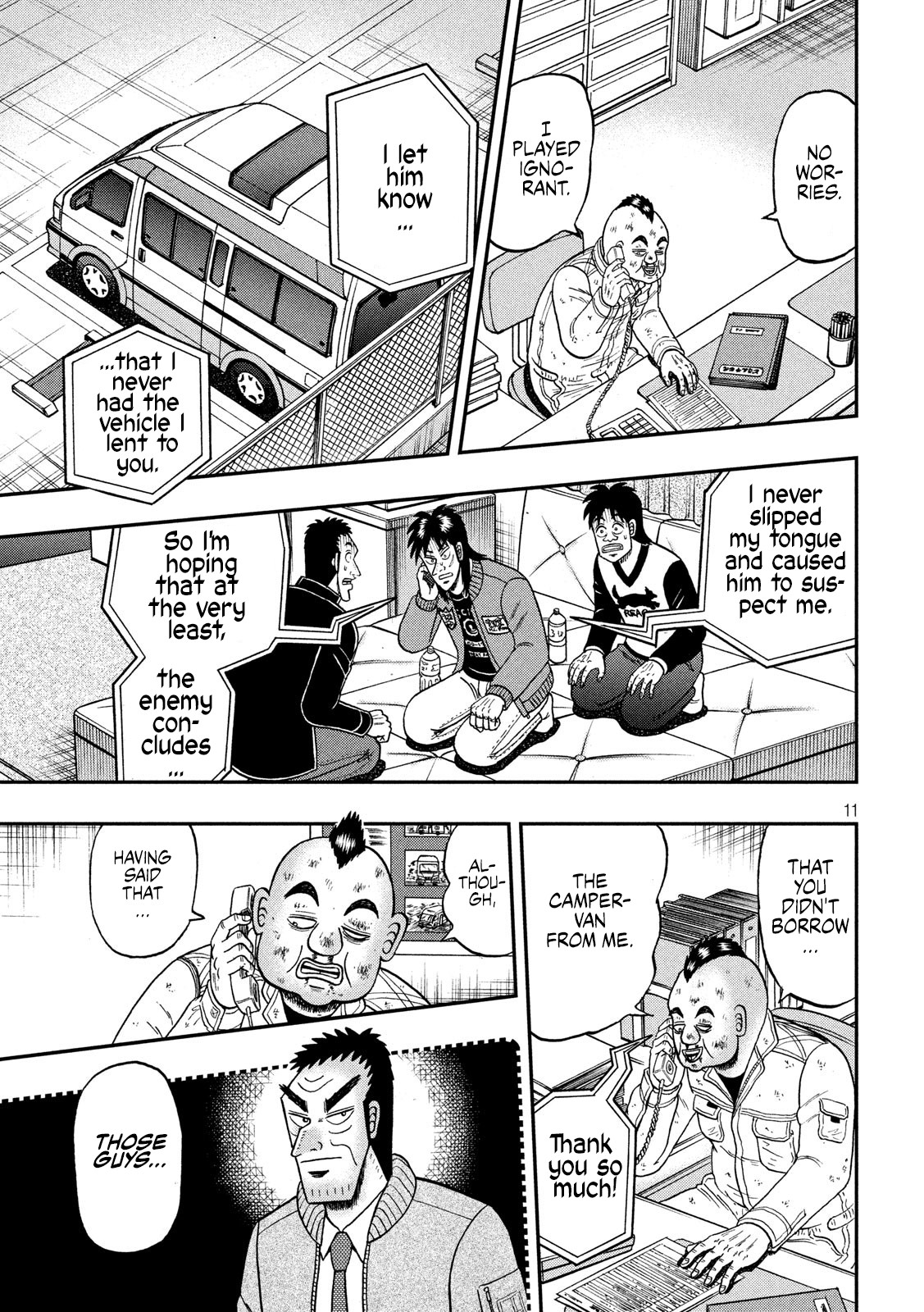 Gambling Outcast Kaiji: The 2.4 Billion Escape Arc - Kaiji Part 6 Chapter 346 page 11 - Chapter 346: Quick Wit