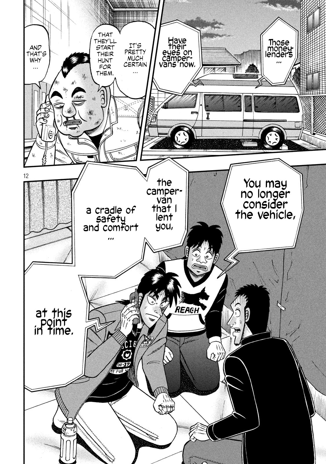 Gambling Outcast Kaiji: The 2.4 Billion Escape Arc - Kaiji Part 6 Chapter 346 page 12 - Chapter 346: Quick Wit