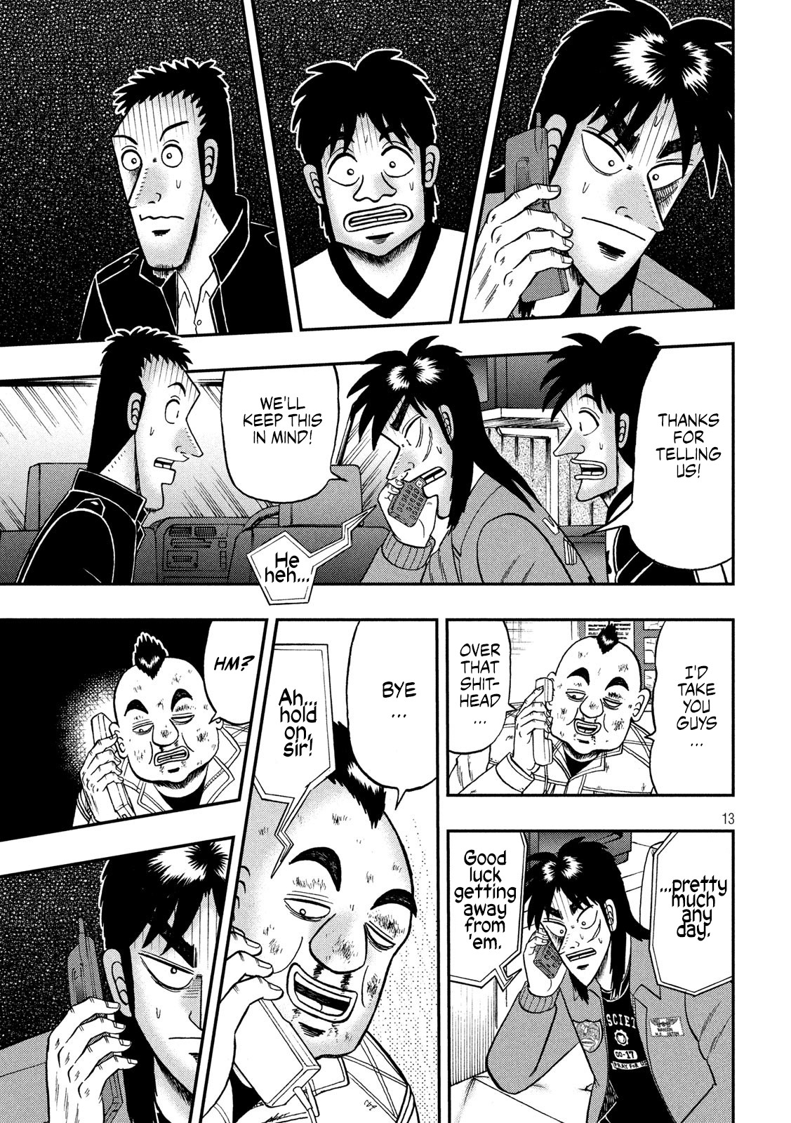 Gambling Outcast Kaiji: The 2.4 Billion Escape Arc - Kaiji Part 6 Chapter 346 page 13 - Chapter 346: Quick Wit