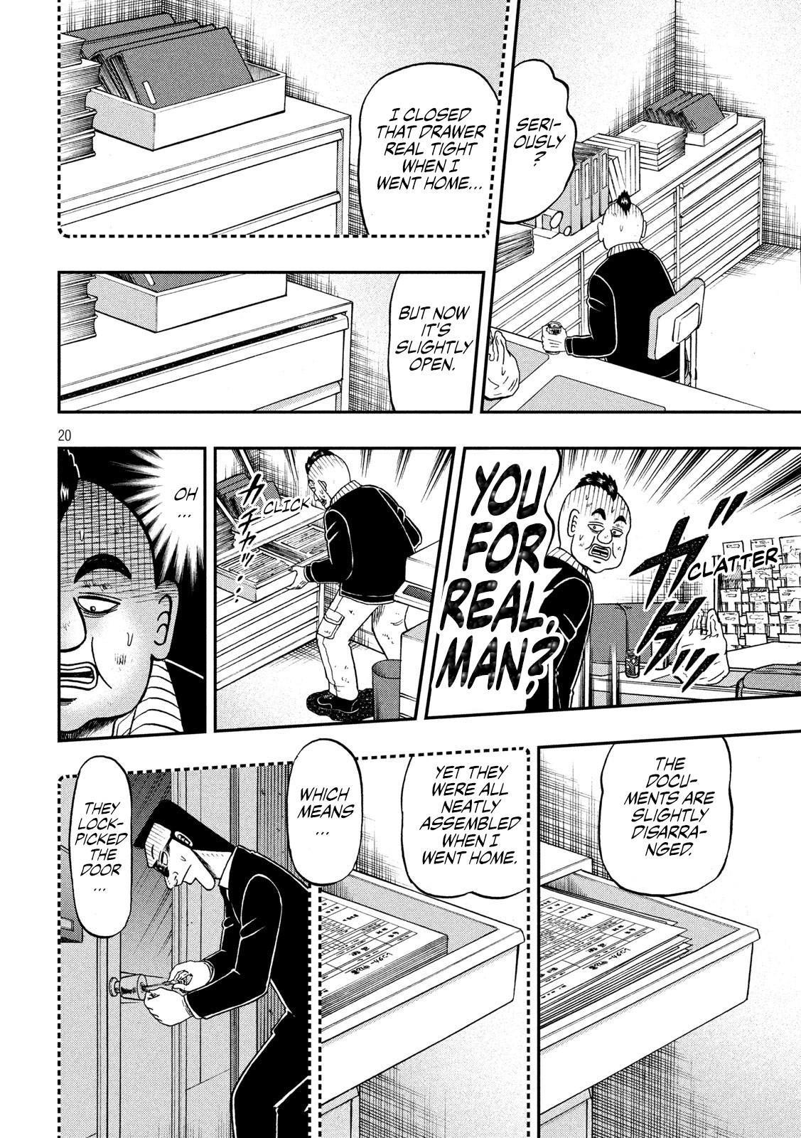 Gambling Outcast Kaiji: The 2.4 Billion Escape Arc - Kaiji Part 6 Chapter 346 page 19 - Chapter 346: Quick Wit