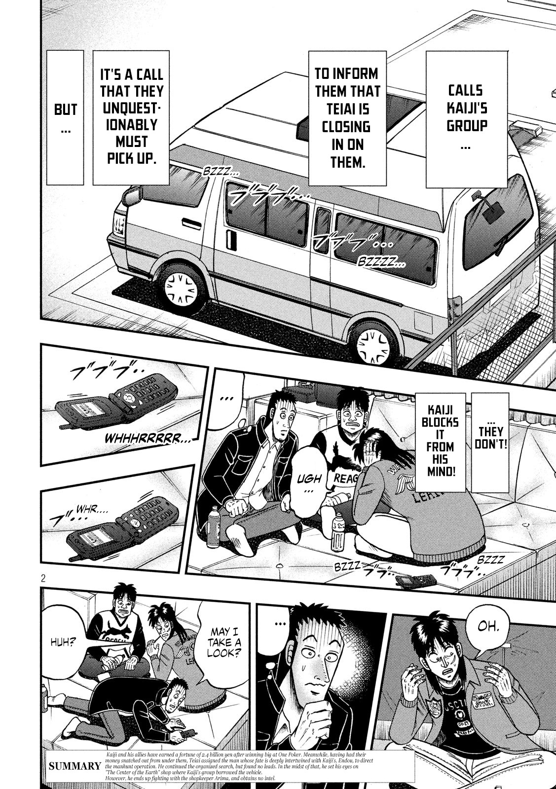 Gambling Outcast Kaiji: The 2.4 Billion Escape Arc - Kaiji Part 6 Chapter 346 page 2 - Chapter 346: Quick Wit