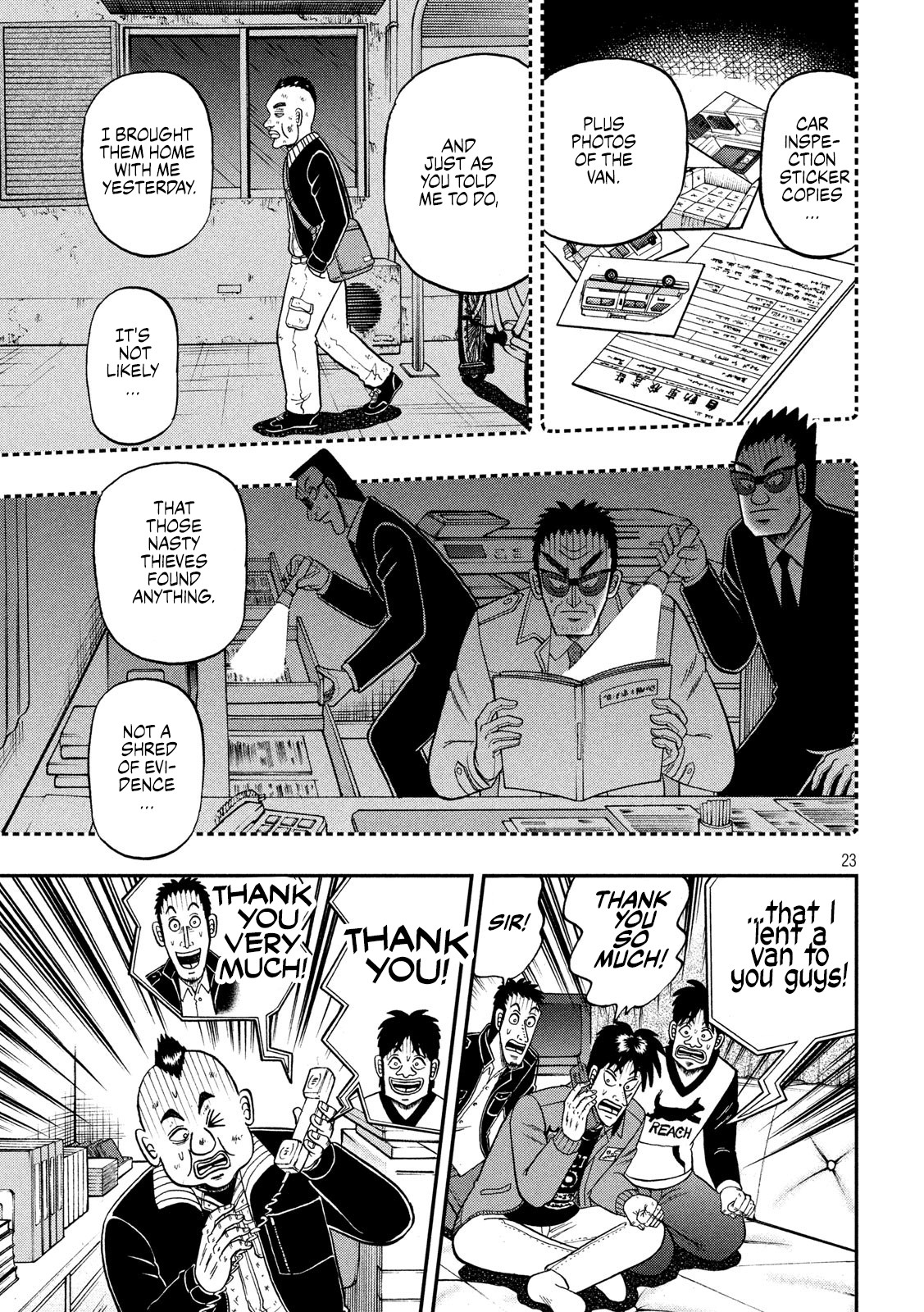 Gambling Outcast Kaiji: The 2.4 Billion Escape Arc - Kaiji Part 6 Chapter 346 page 22 - Chapter 346: Quick Wit