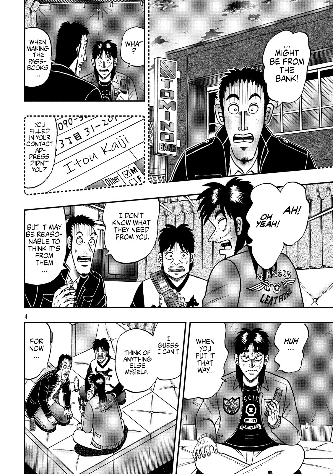 Gambling Outcast Kaiji: The 2.4 Billion Escape Arc - Kaiji Part 6 Chapter 346 page 4 - Chapter 346: Quick Wit