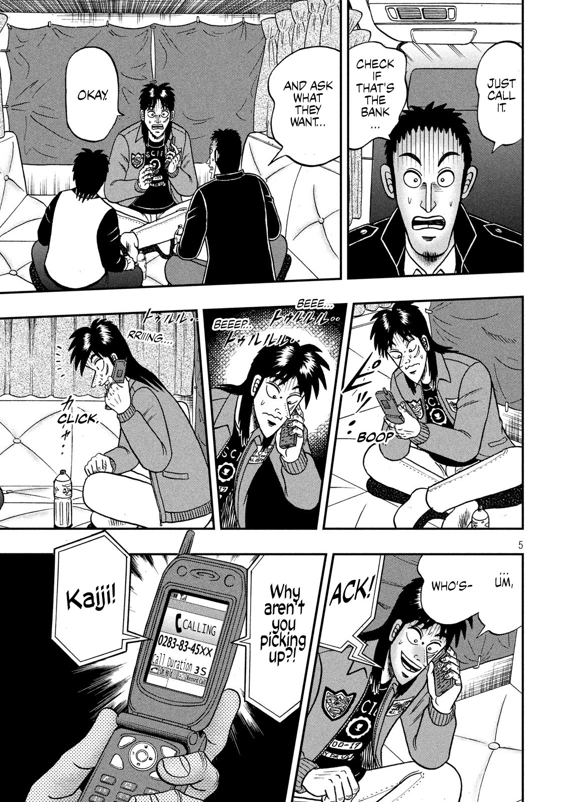 Gambling Outcast Kaiji: The 2.4 Billion Escape Arc - Kaiji Part 6 Chapter 346 page 5 - Chapter 346: Quick Wit