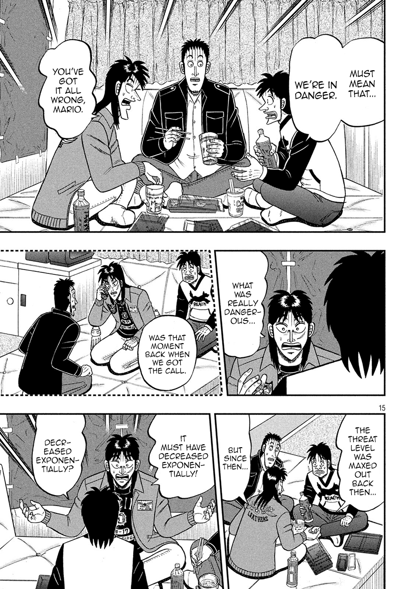 Gambling Outcast Kaiji: The 2.4 Billion Escape Arc - Kaiji Part 6 Chapter 347 page 15 - Chapter 347: Rebuttal