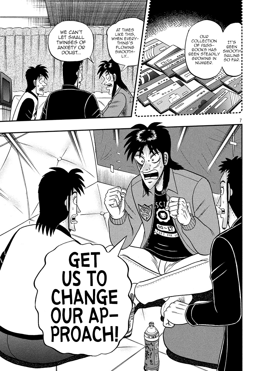 Gambling Outcast Kaiji: The 2.4 Billion Escape Arc - Kaiji Part 6 Chapter 348 page 7 - Chapter 348: Trailblazing