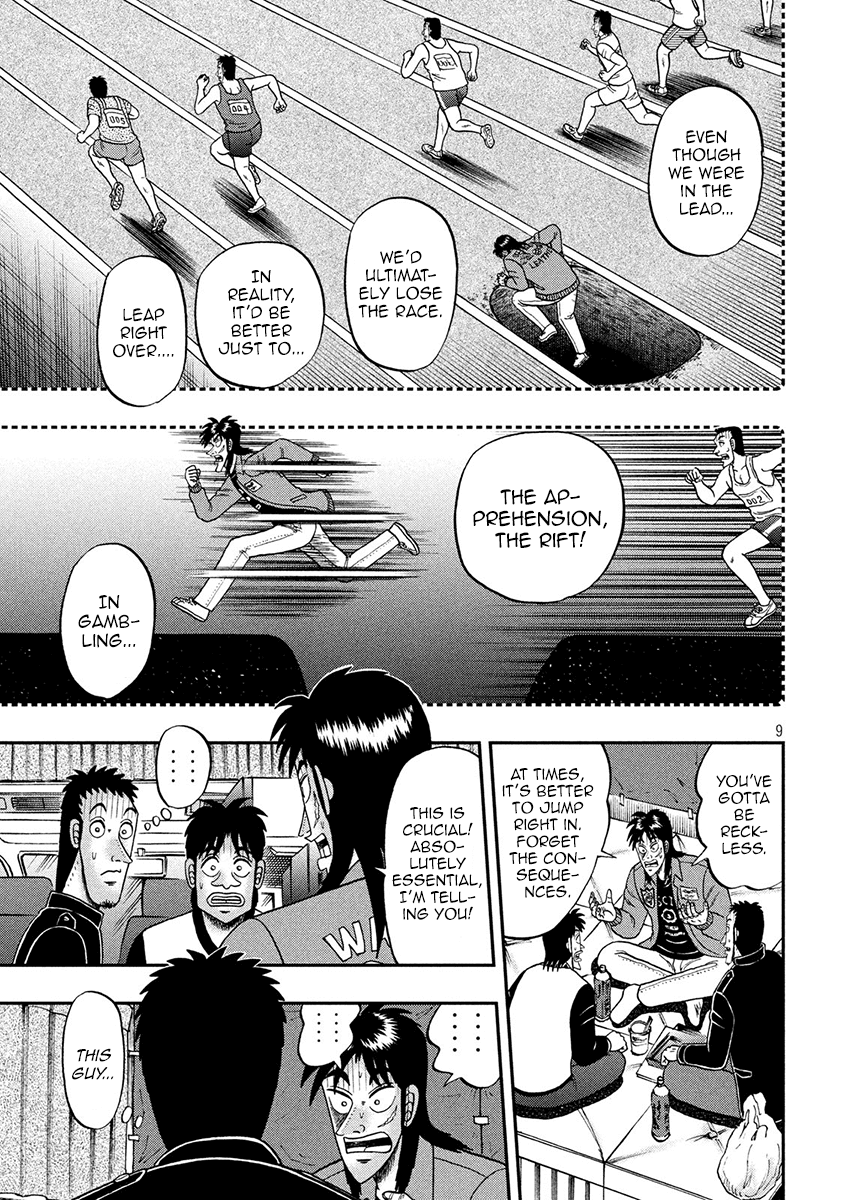 Gambling Outcast Kaiji: The 2.4 Billion Escape Arc - Kaiji Part 6 Chapter 348 page 9 - Chapter 348: Trailblazing
