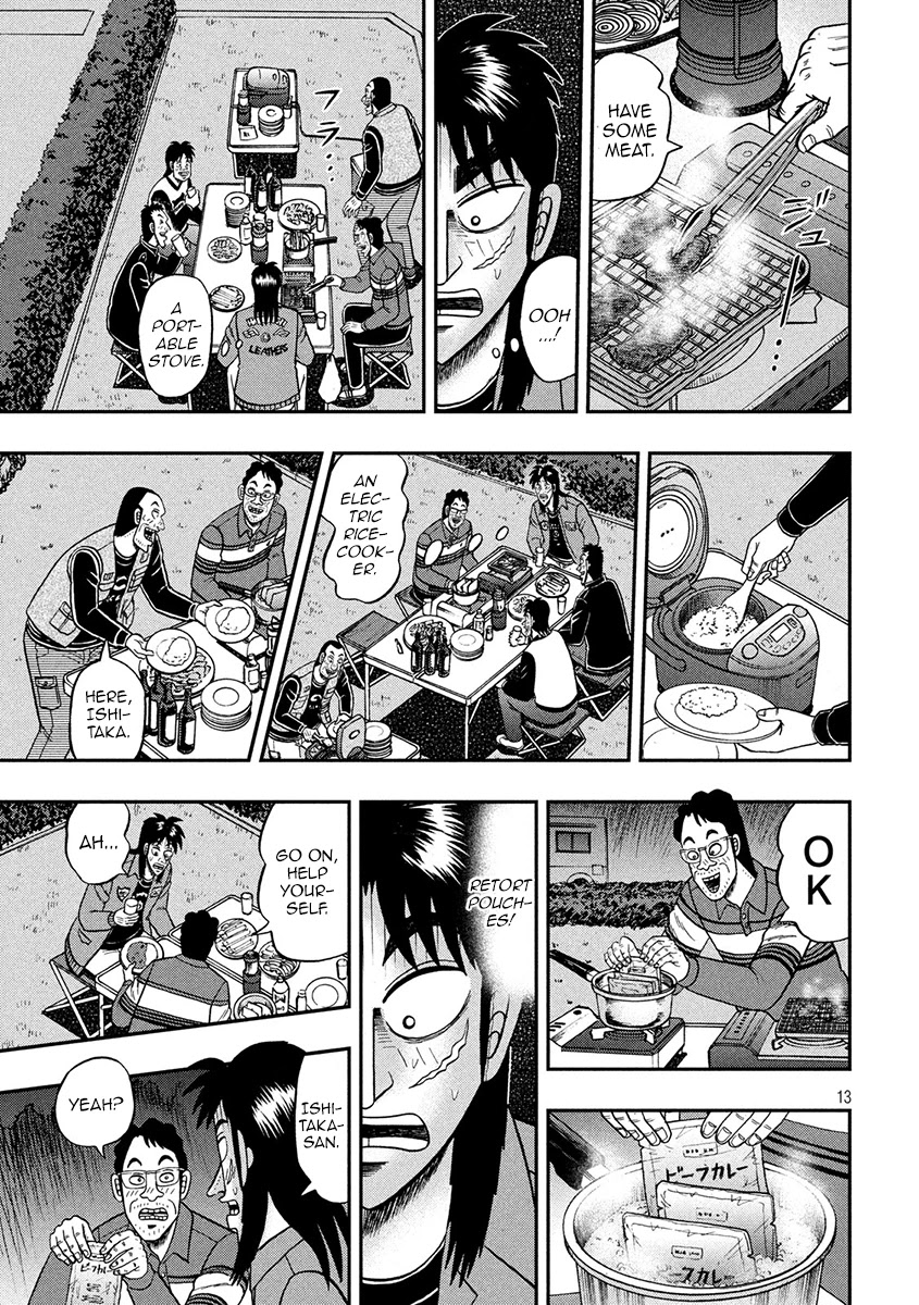 Gambling Outcast Kaiji: The 2.4 Billion Escape Arc - Kaiji Part 6 Chapter 350 page 13 - Chapter 350: Bivouac