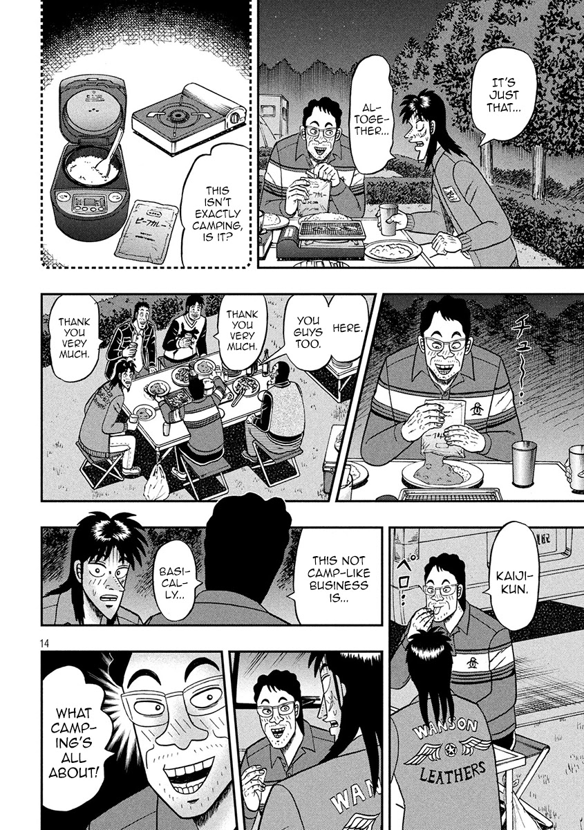 Gambling Outcast Kaiji: The 2.4 Billion Escape Arc - Kaiji Part 6 Chapter 350 page 14 - Chapter 350: Bivouac