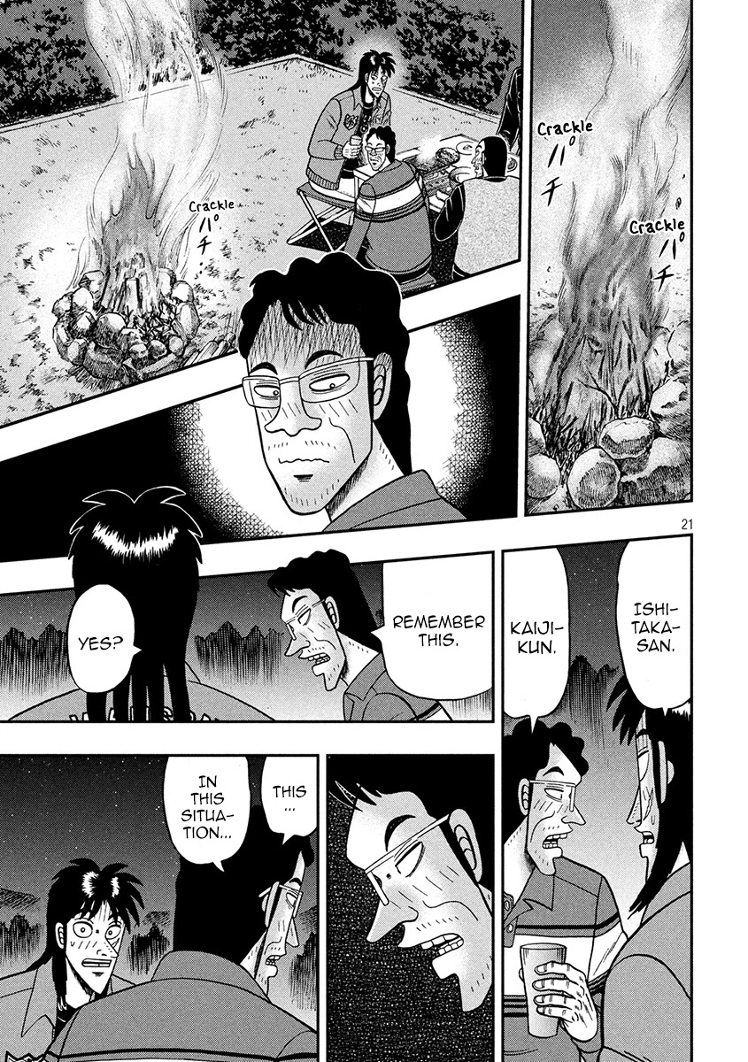 Gambling Outcast Kaiji: The 2.4 Billion Escape Arc - Kaiji Part 6 Chapter 350 page 21 - Chapter 350: Bivouac