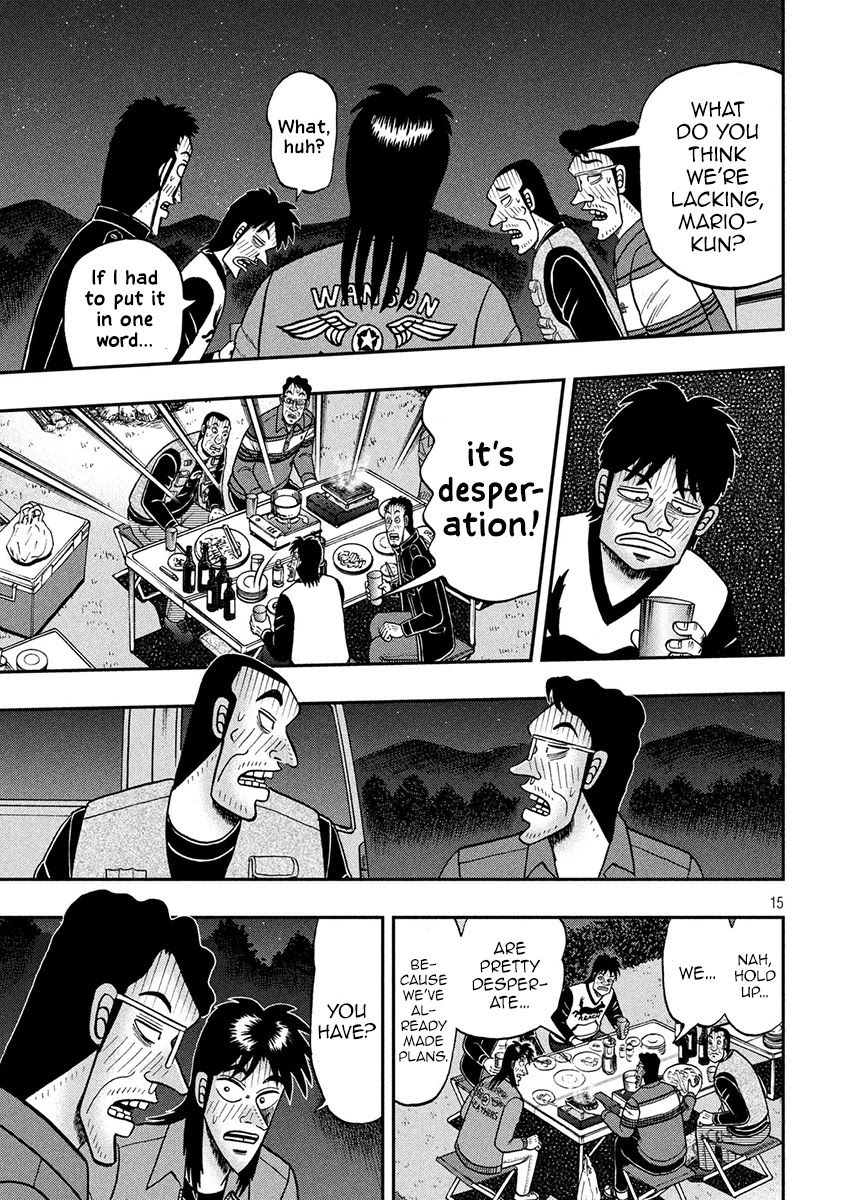 Gambling Outcast Kaiji: The 2.4 Billion Escape Arc - Kaiji Part 6 Chapter 351 page 15 - Chapter 351: Intimacy