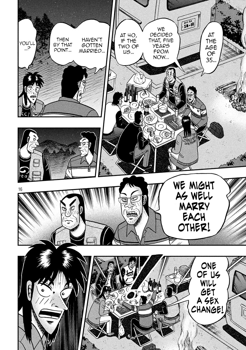 Gambling Outcast Kaiji: The 2.4 Billion Escape Arc - Kaiji Part 6 Chapter 351 page 16 - Chapter 351: Intimacy